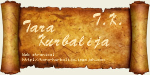 Tara Kurbalija vizit kartica